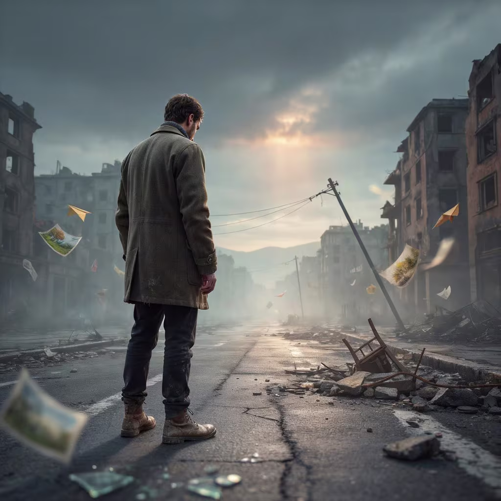 Human mind in stories: war survivor facing trauma, grief, and hope after conflict